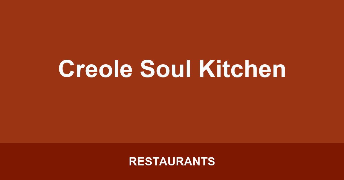 Creole Soul Kitchen