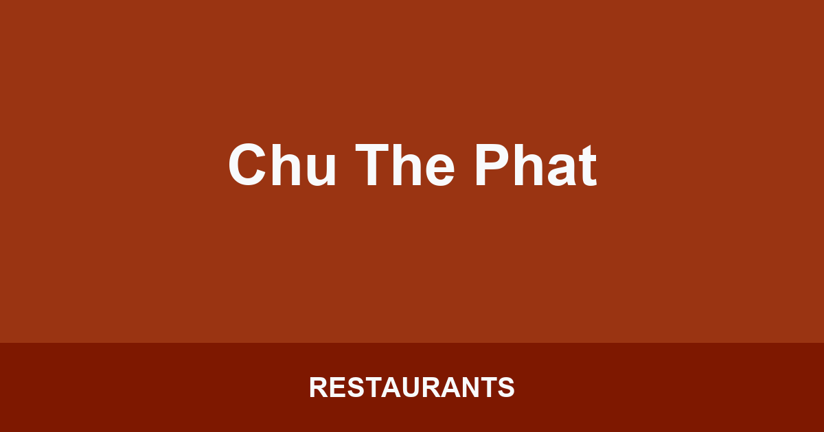 Chu The Phat