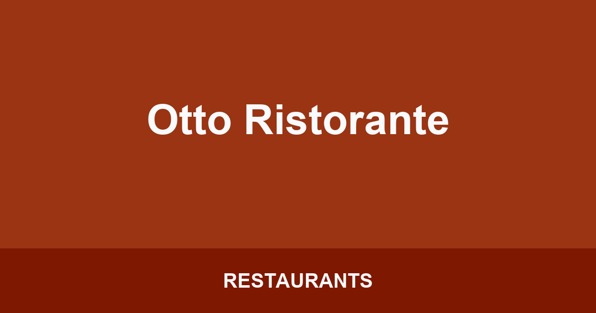 Otto Ristorante