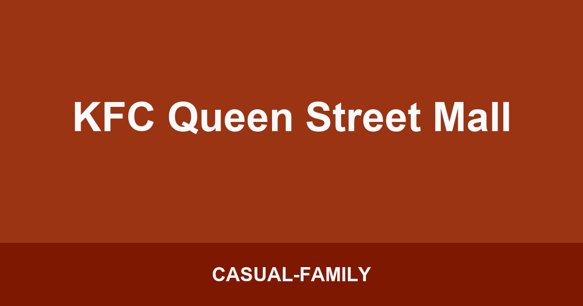 KFC Queen Street Mall