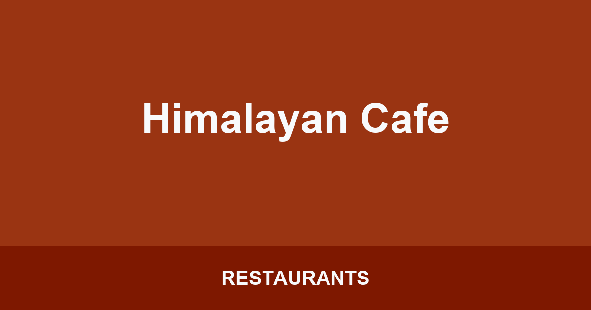 Himalayan Cafe
