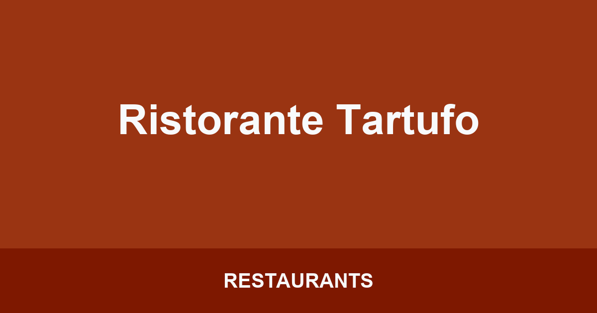 Ristorante Tartufo