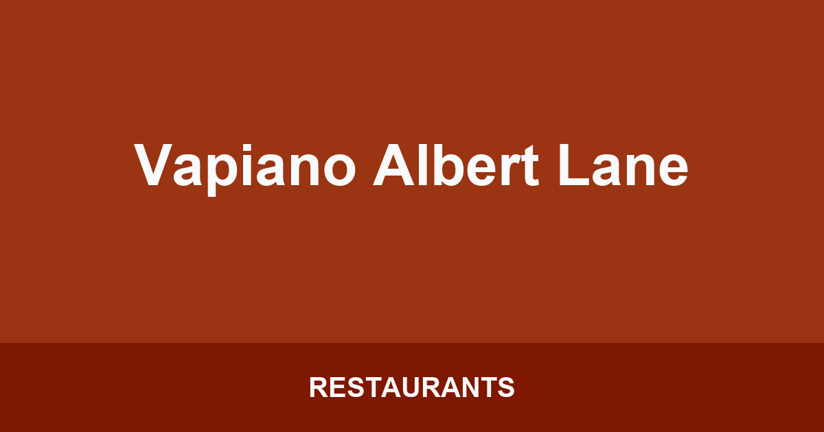 Vapiano Albert Lane