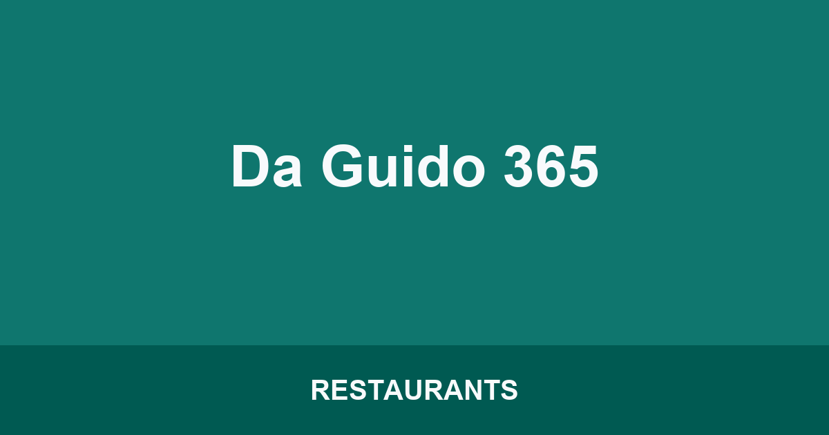 Da Guido 365