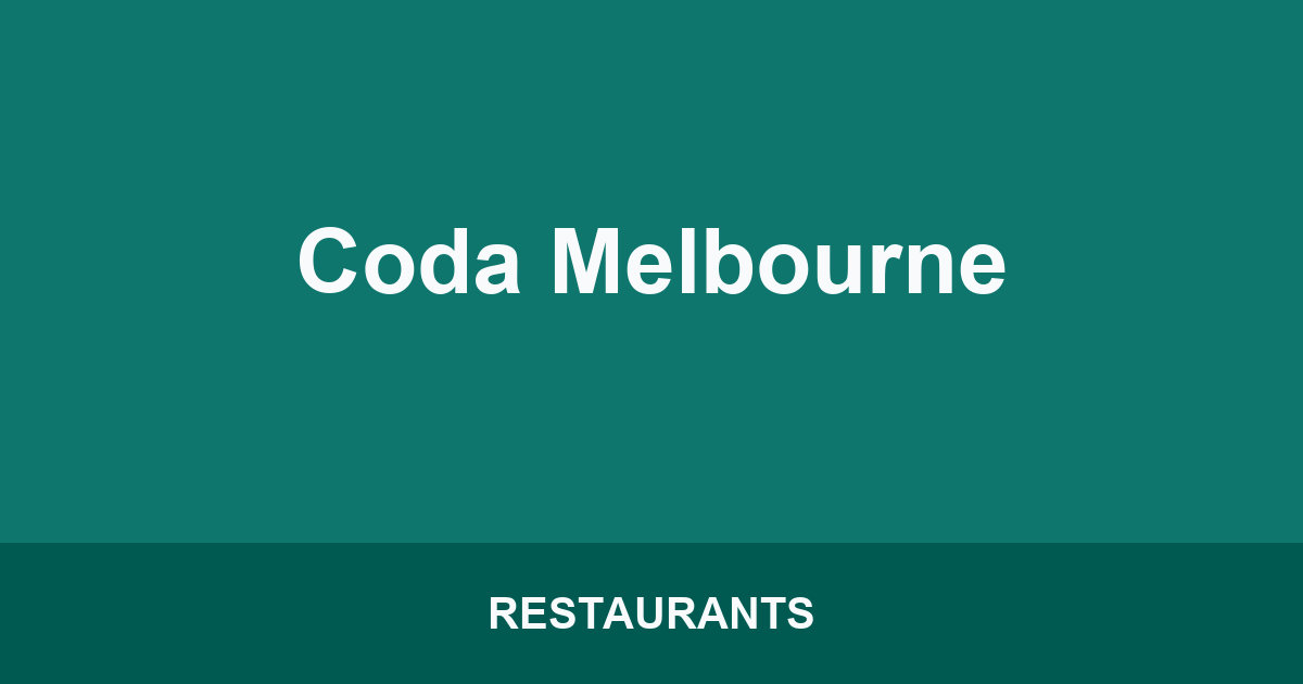 Coda Melbourne