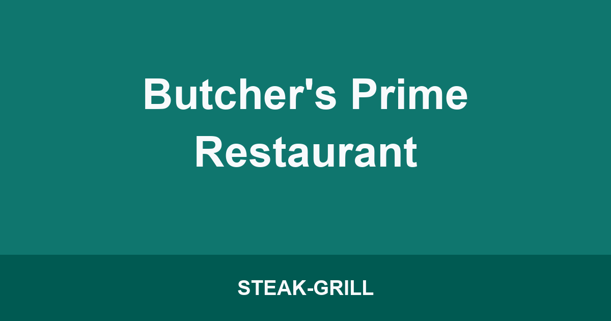 Butcher's Prime Restaurant