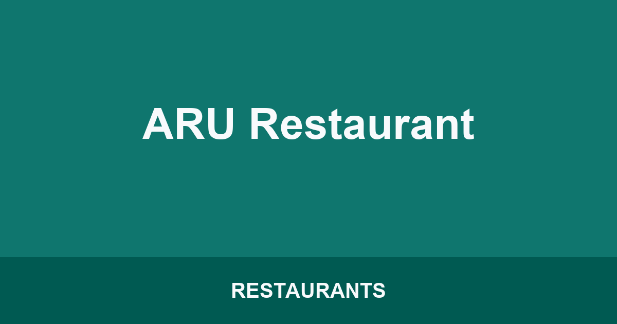 ARU Restaurant