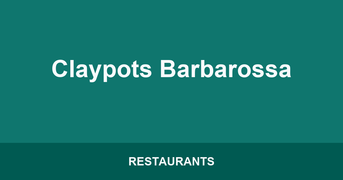 Claypots Barbarossa