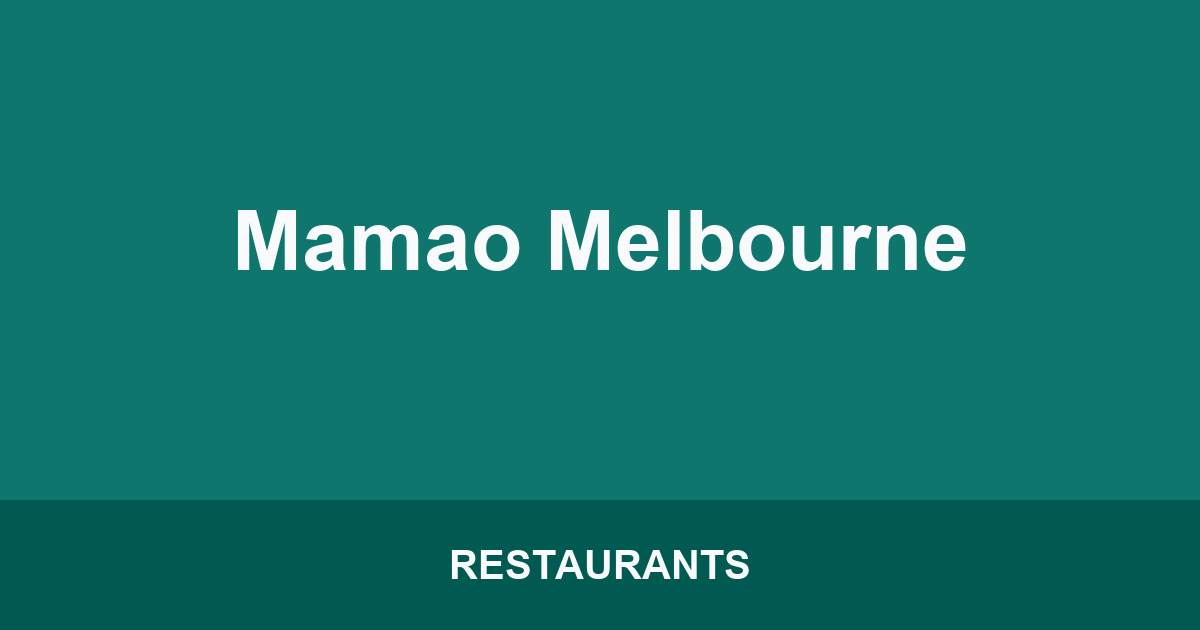 Mamao Melbourne