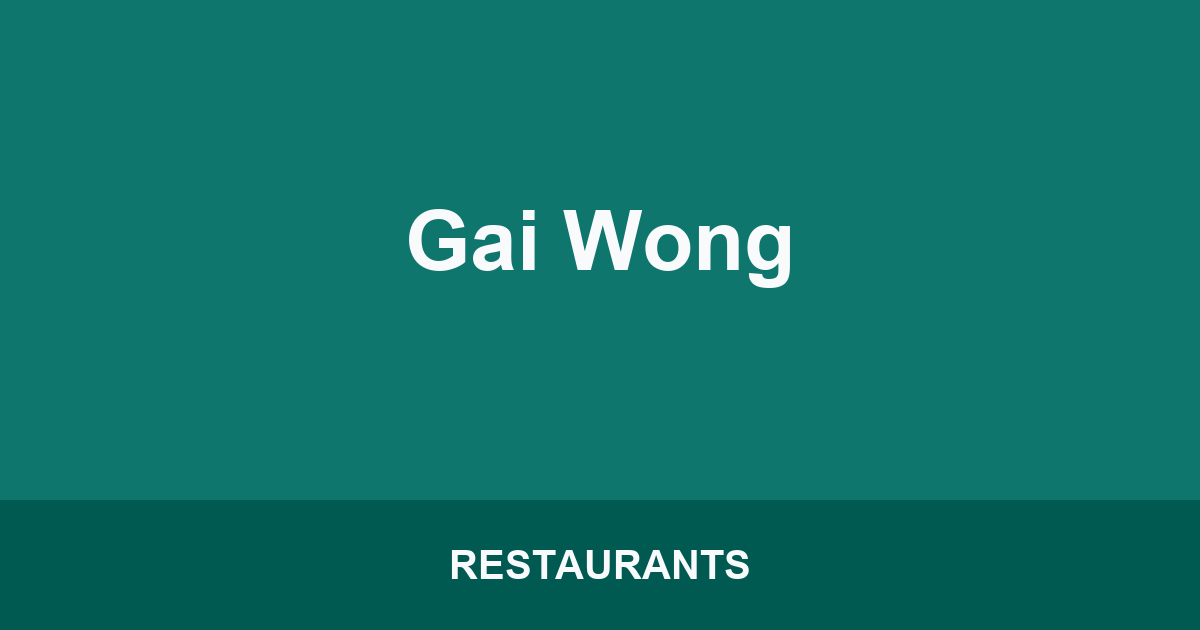 Gai Wong