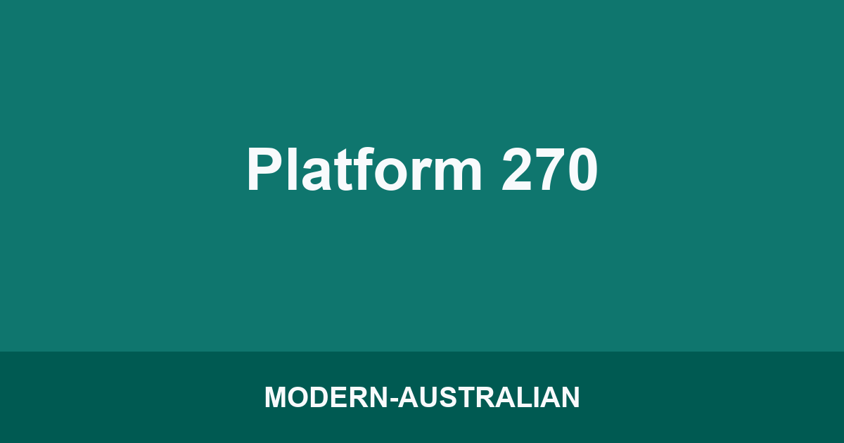 Platform 270