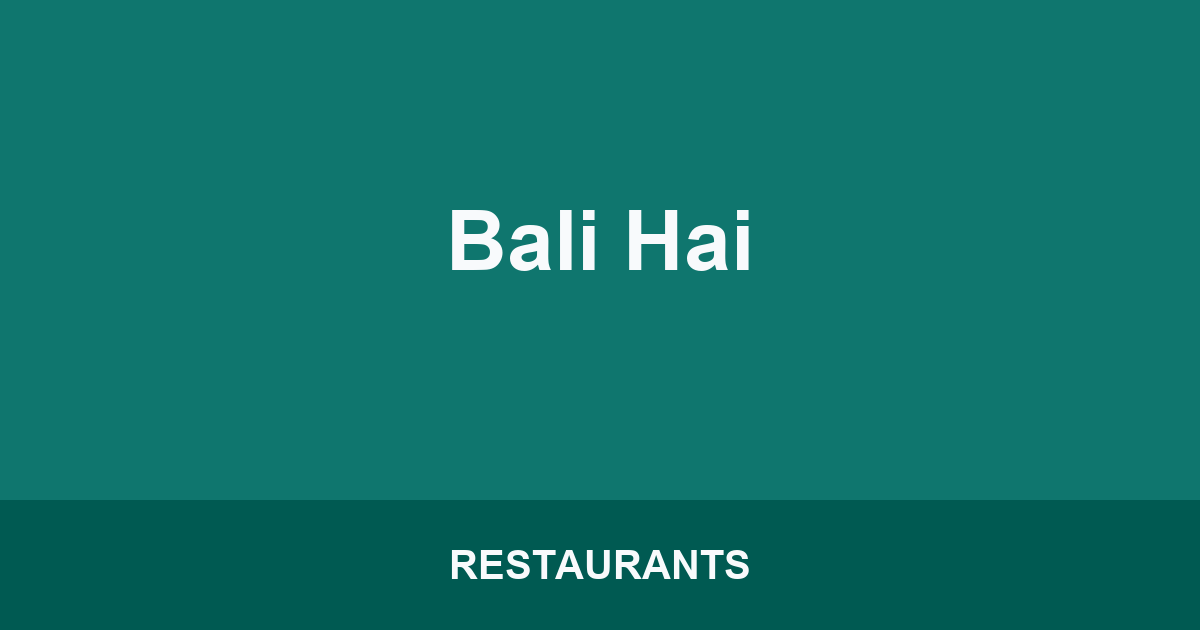 Bali Hai