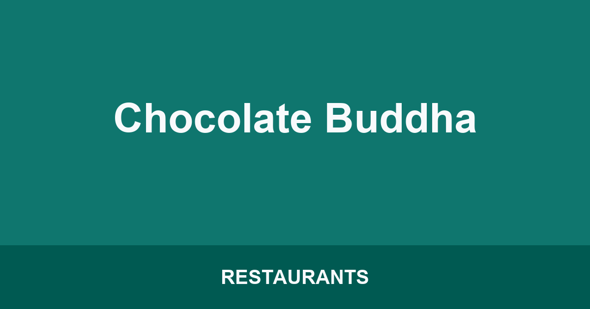 Chocolate Buddha
