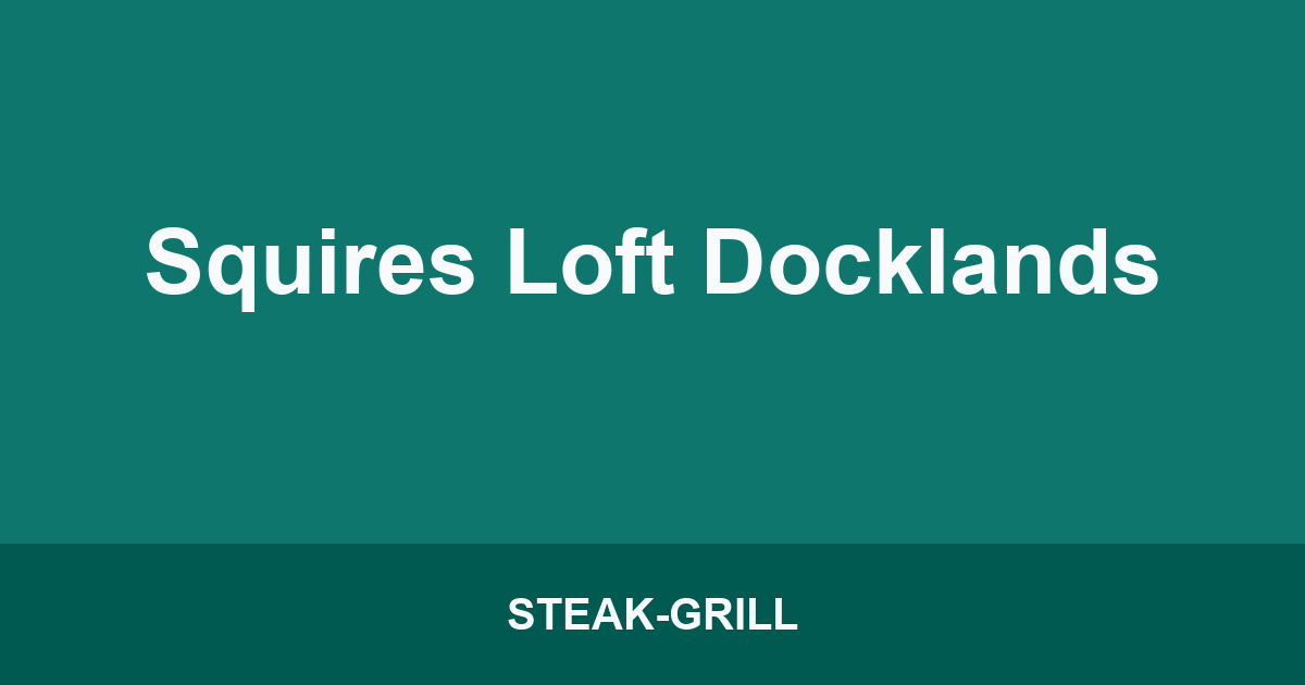 Squires Loft Docklands