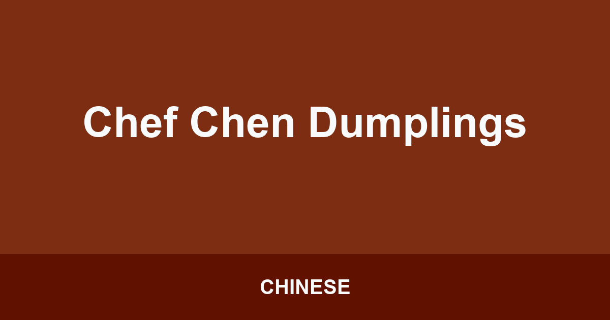 Chef Chen Dumplings
