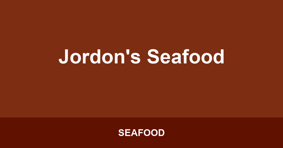 Jordon's Seafood