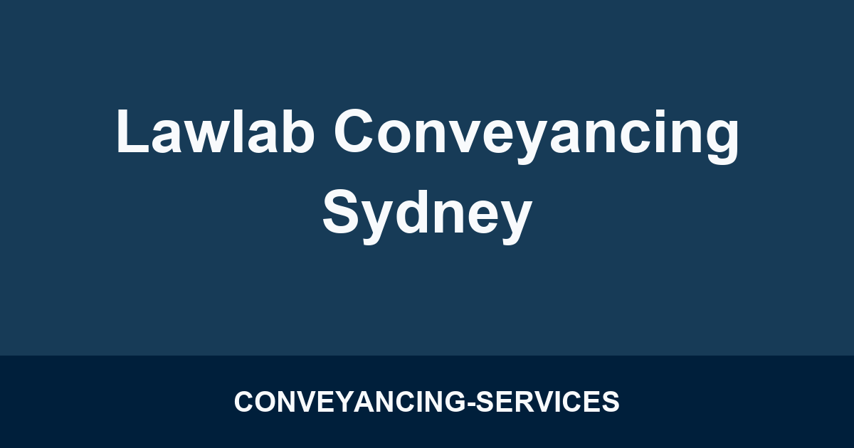 Lawlab Conveyancing Sydney