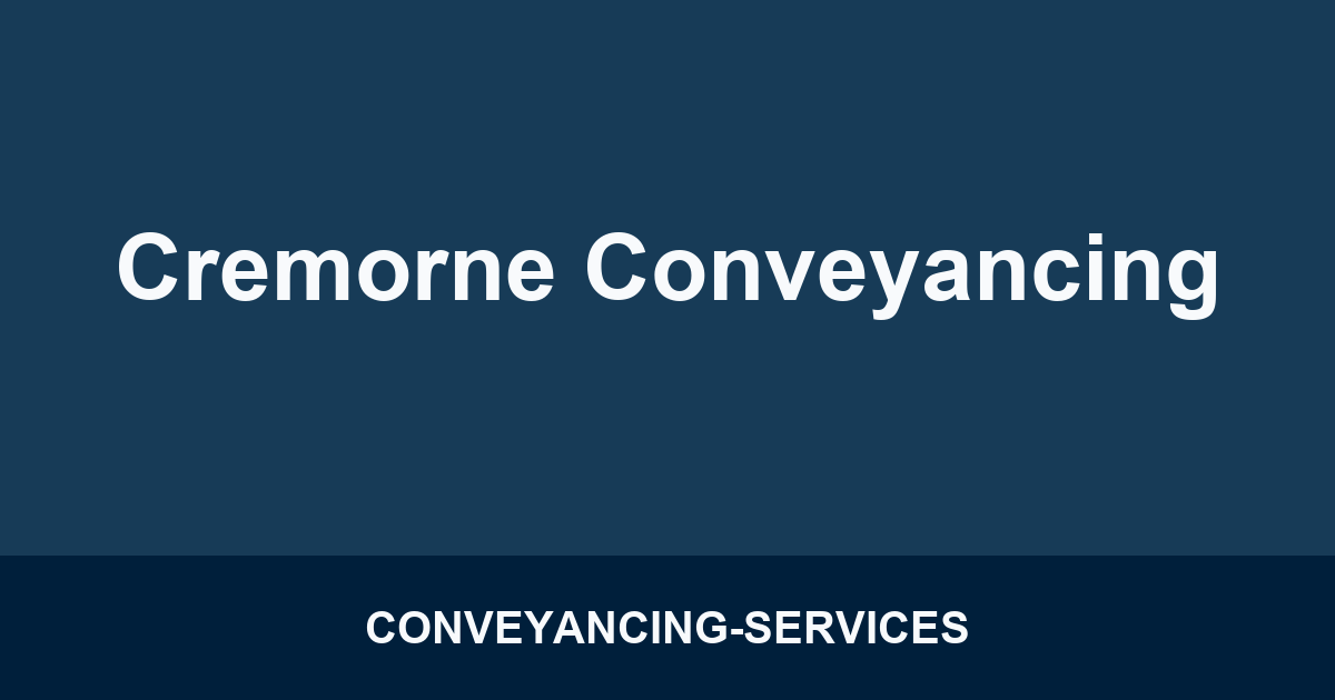 Cremorne Conveyancing