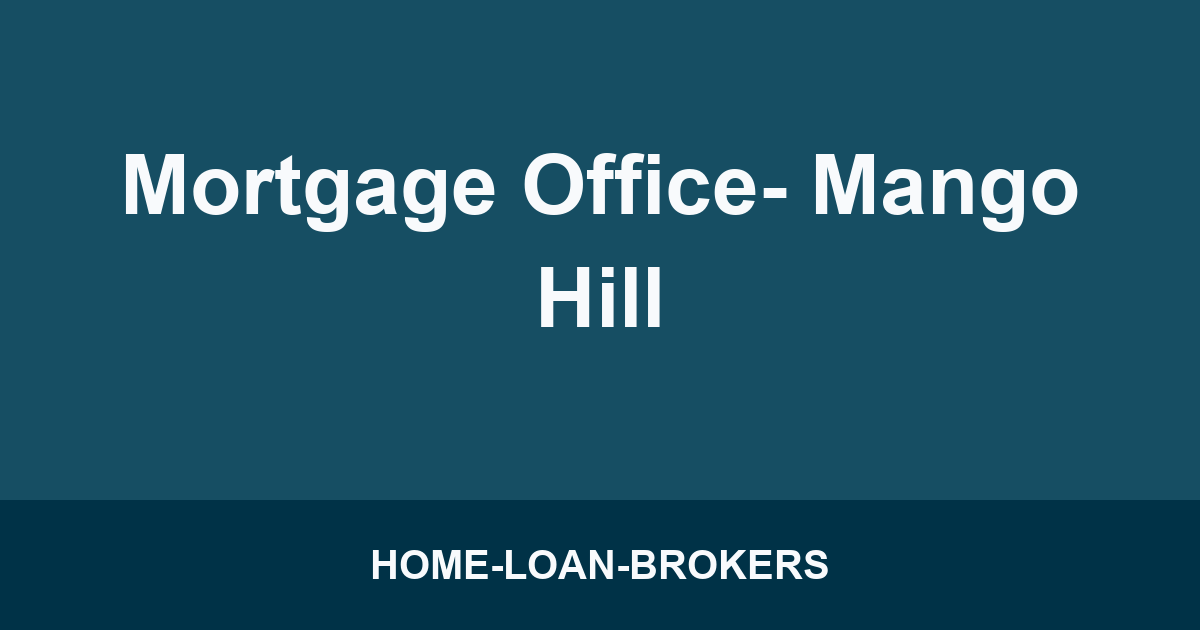 Mortgage Office- Mango Hill