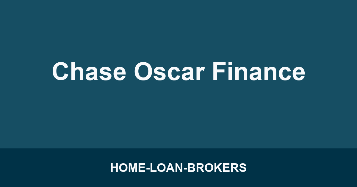 Chase Oscar Finance