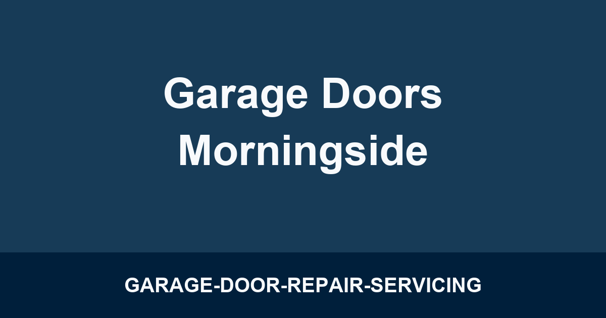 Garage Doors Morningside