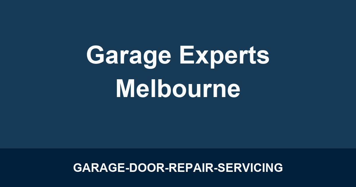 Garage Experts Melbourne