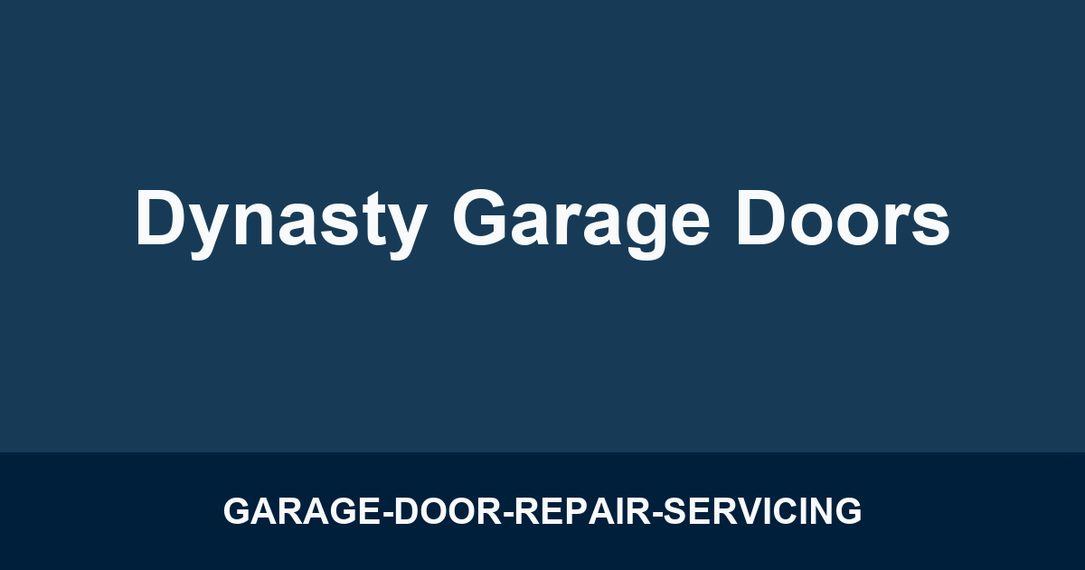 Dynasty Garage Doors