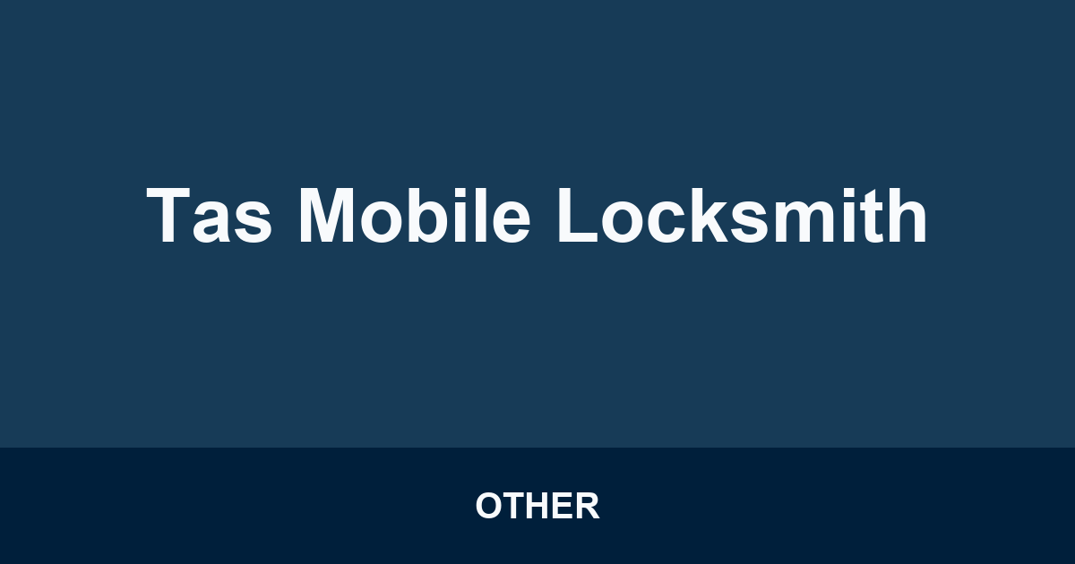 Tas Mobile Locksmith