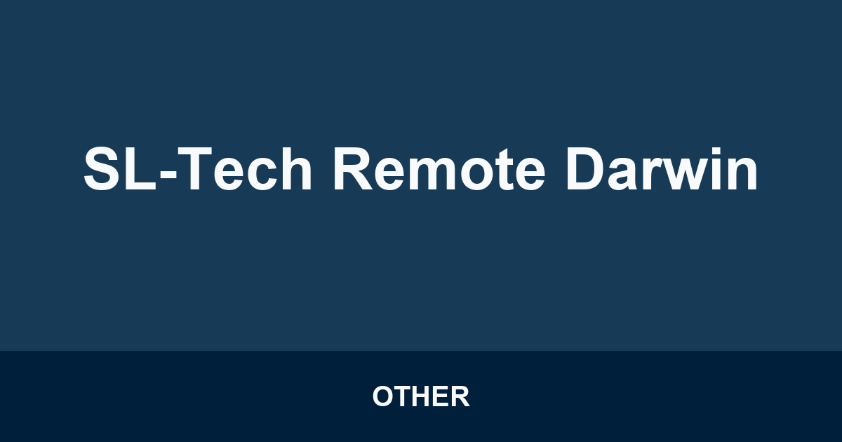 SL-Tech Remote Darwin