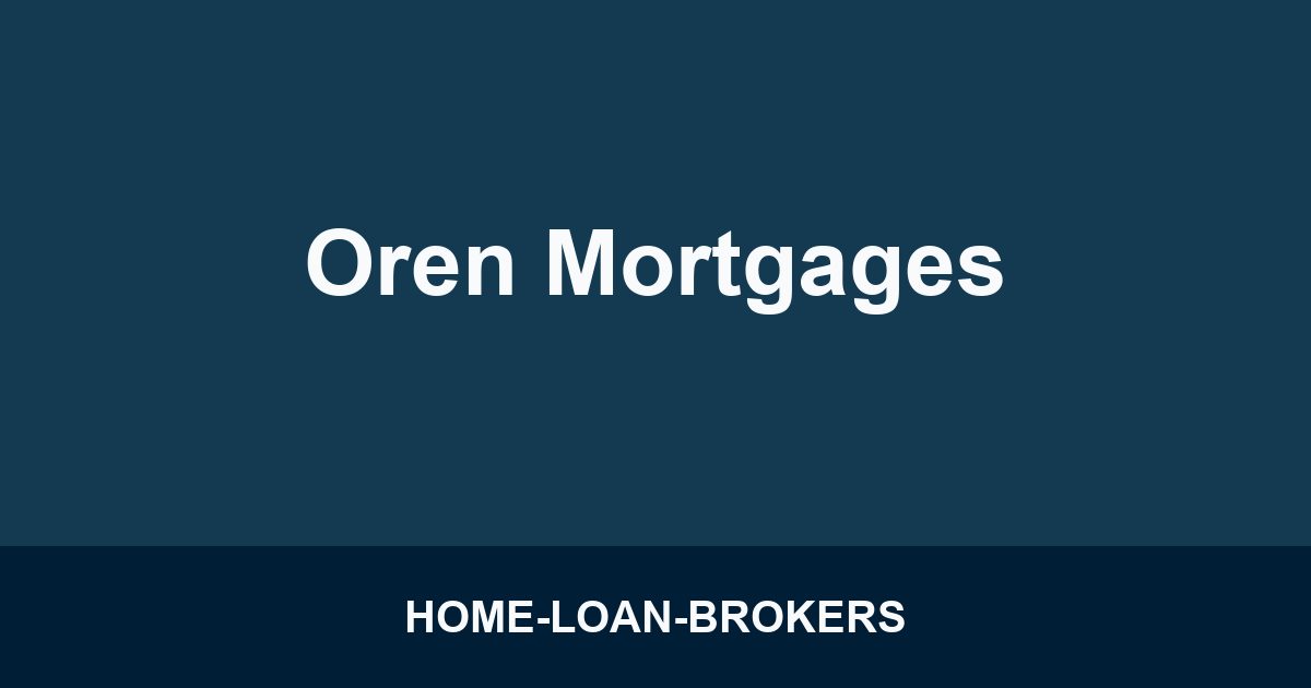 Oren Mortgages