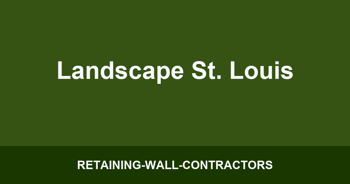 Landscape St. Louis