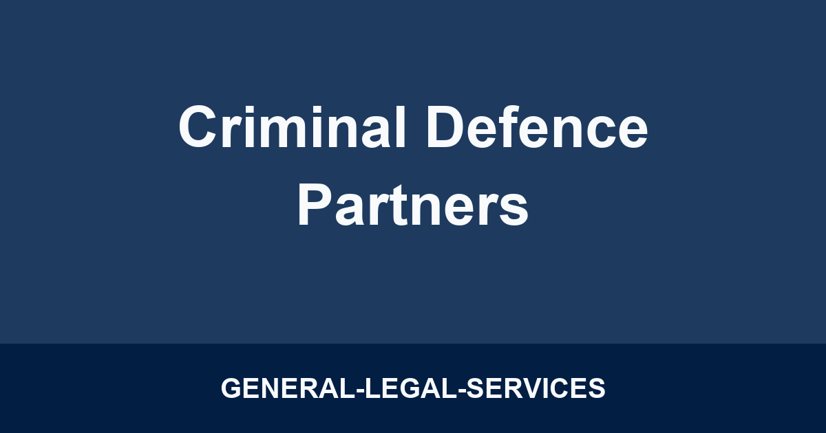 Criminal Defence Partners