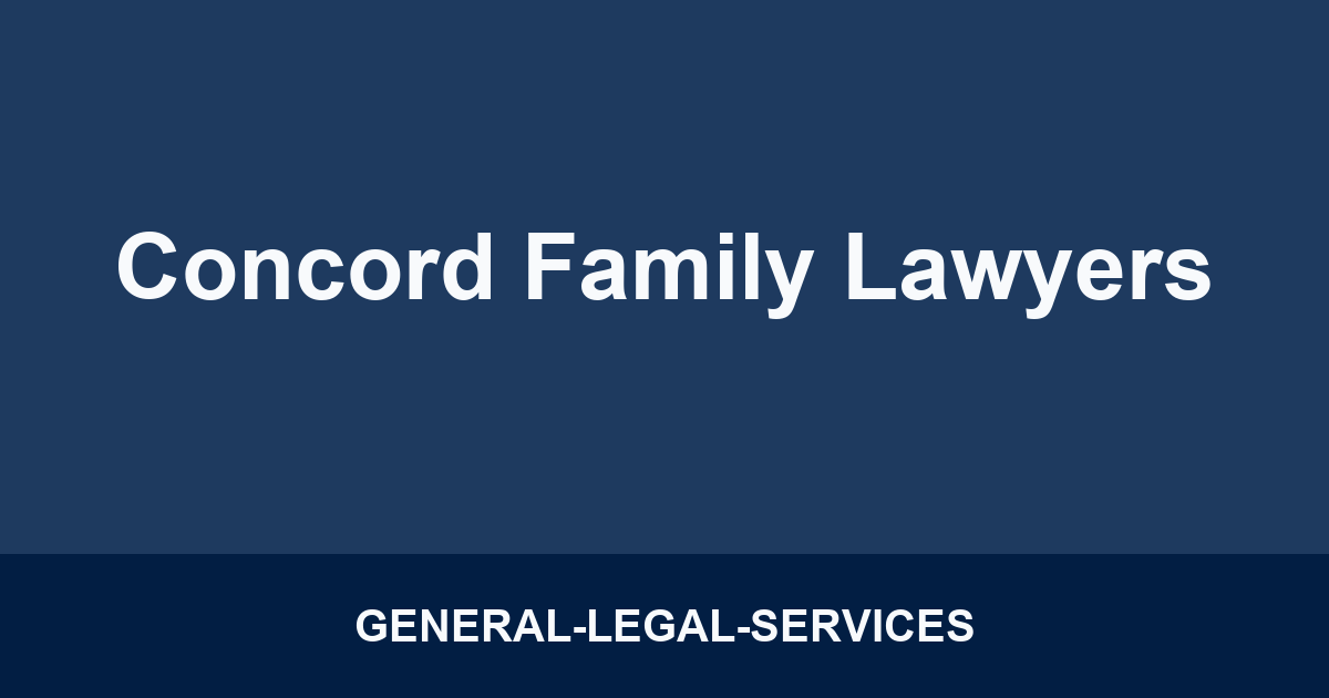 Concord Family Lawyers