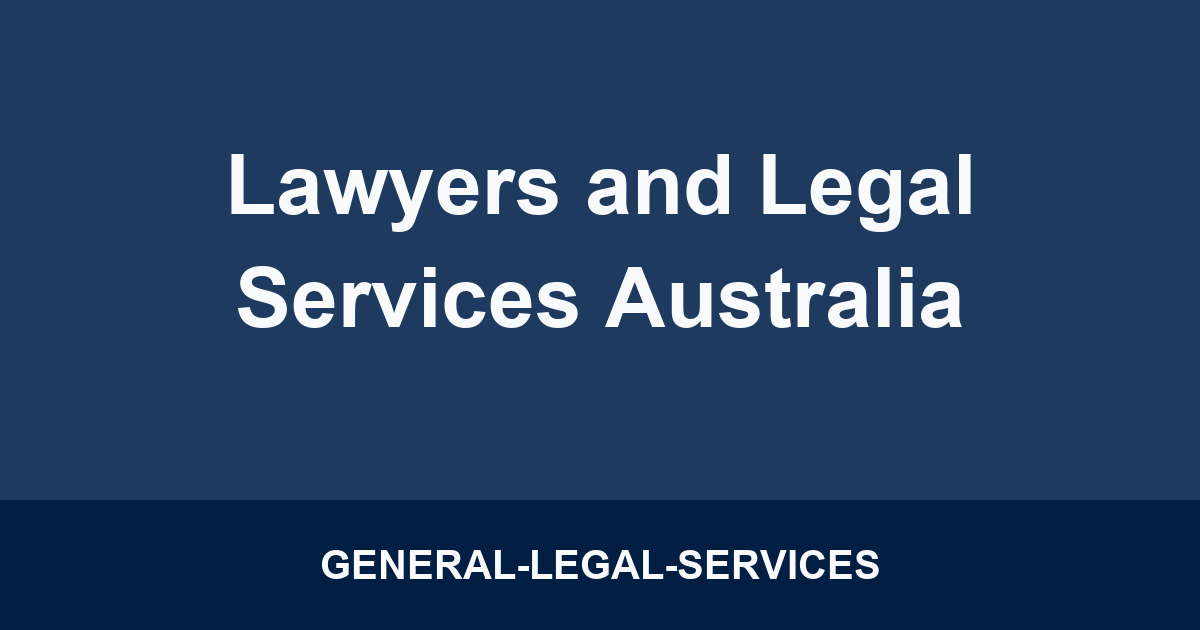 Lawyers and Legal Services Australia