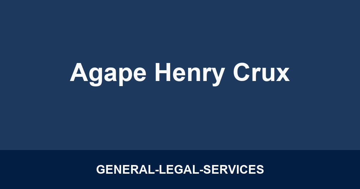 Agape Henry Crux