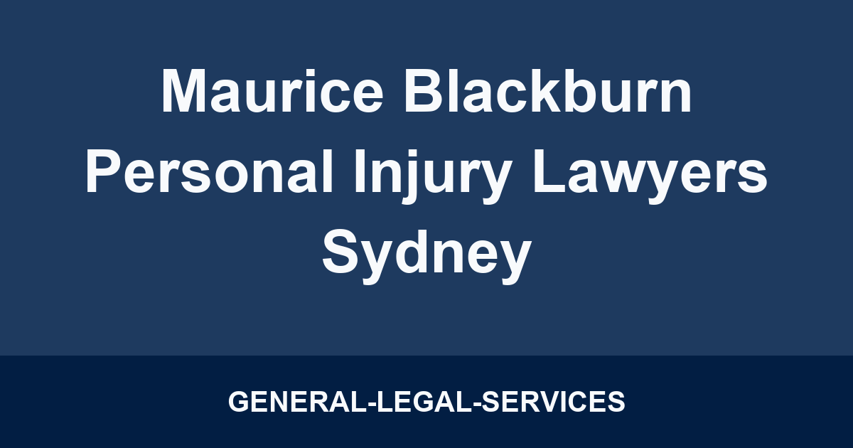 Maurice Blackburn Personal Injury Lawyers Sydney