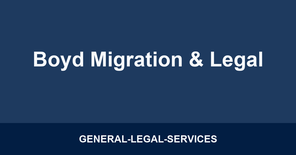 Boyd Migration & Legal