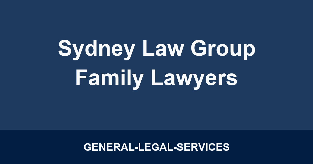 Sydney Law Group Family Lawyers