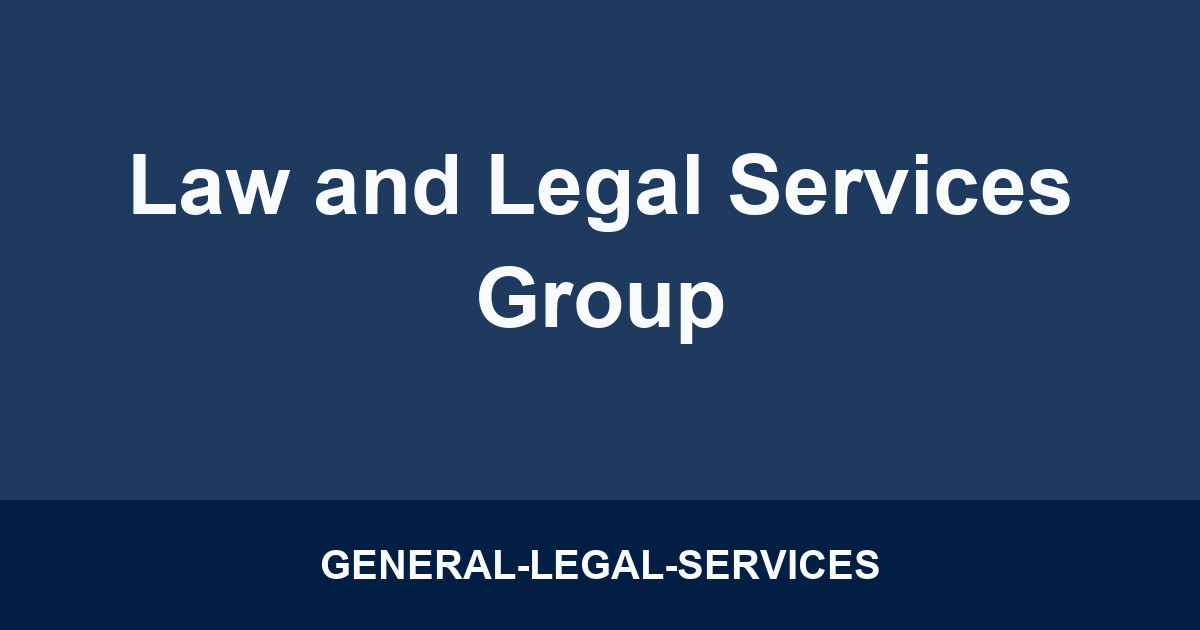 Law and Legal Services Group