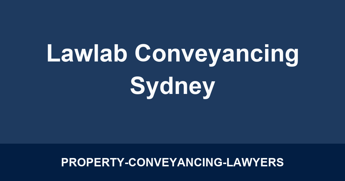 Lawlab Conveyancing Sydney
