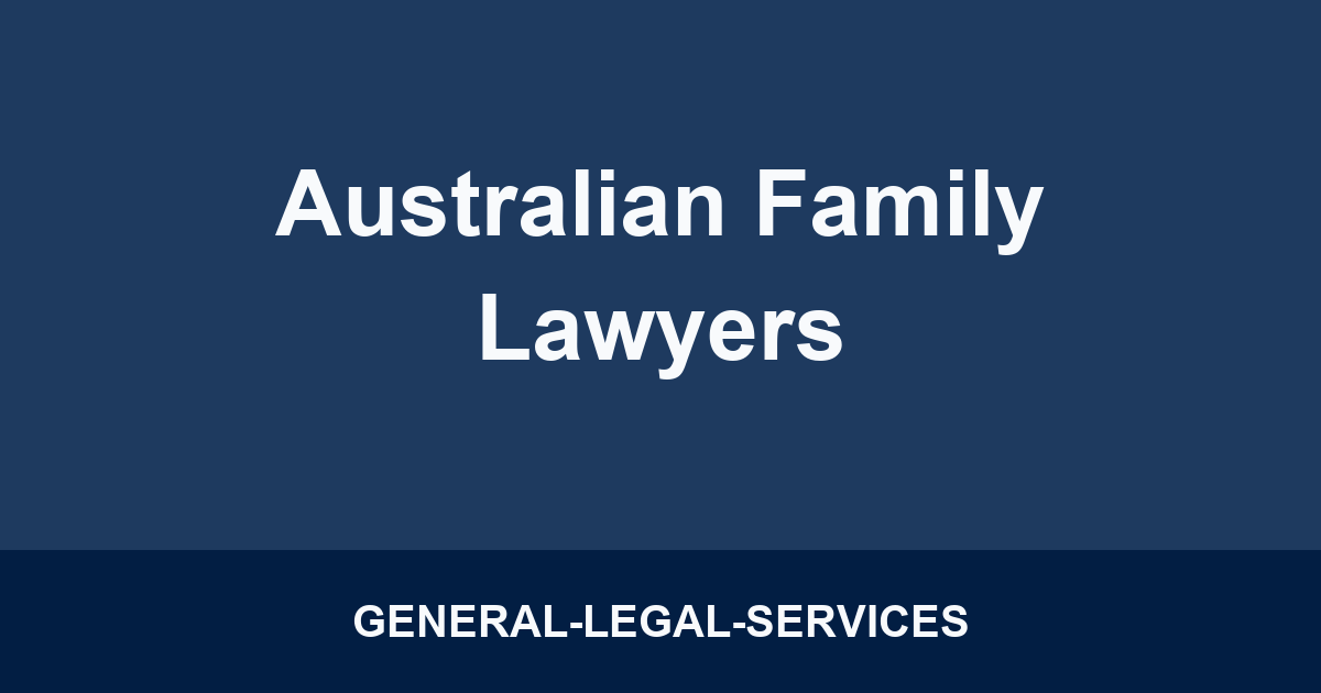 Australian Family Lawyers