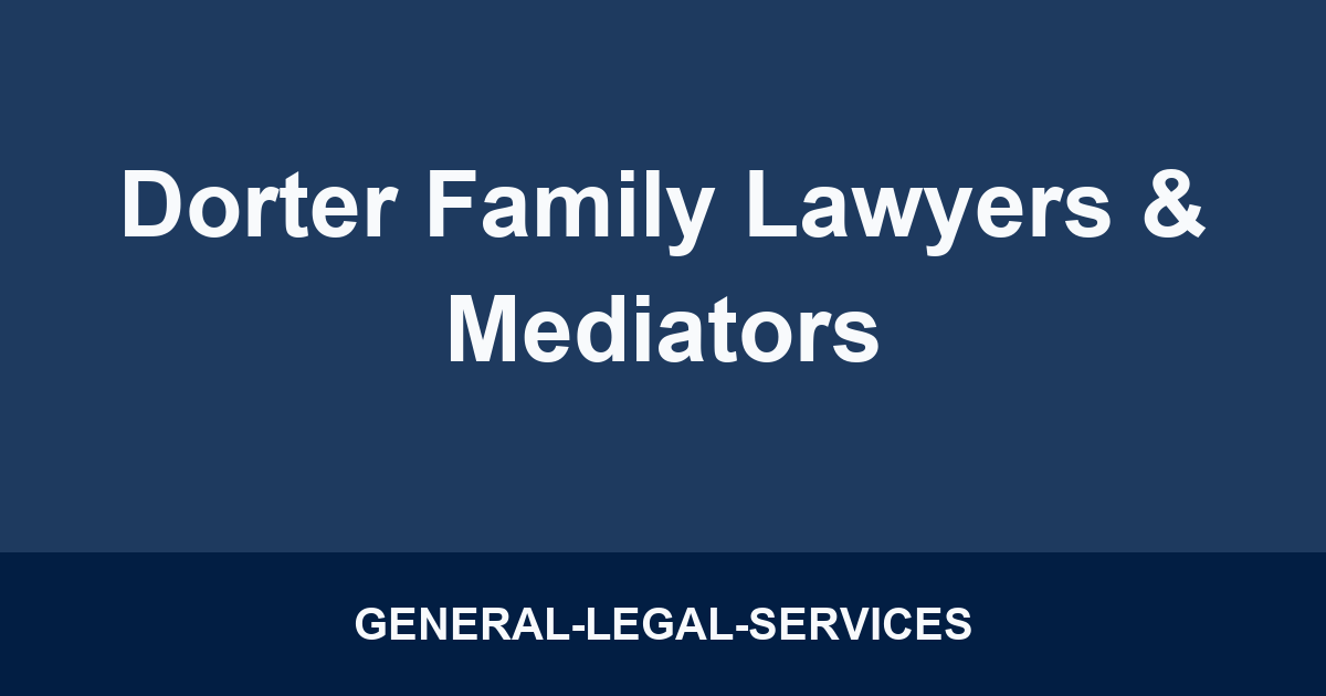 Dorter Family Lawyers & Mediators