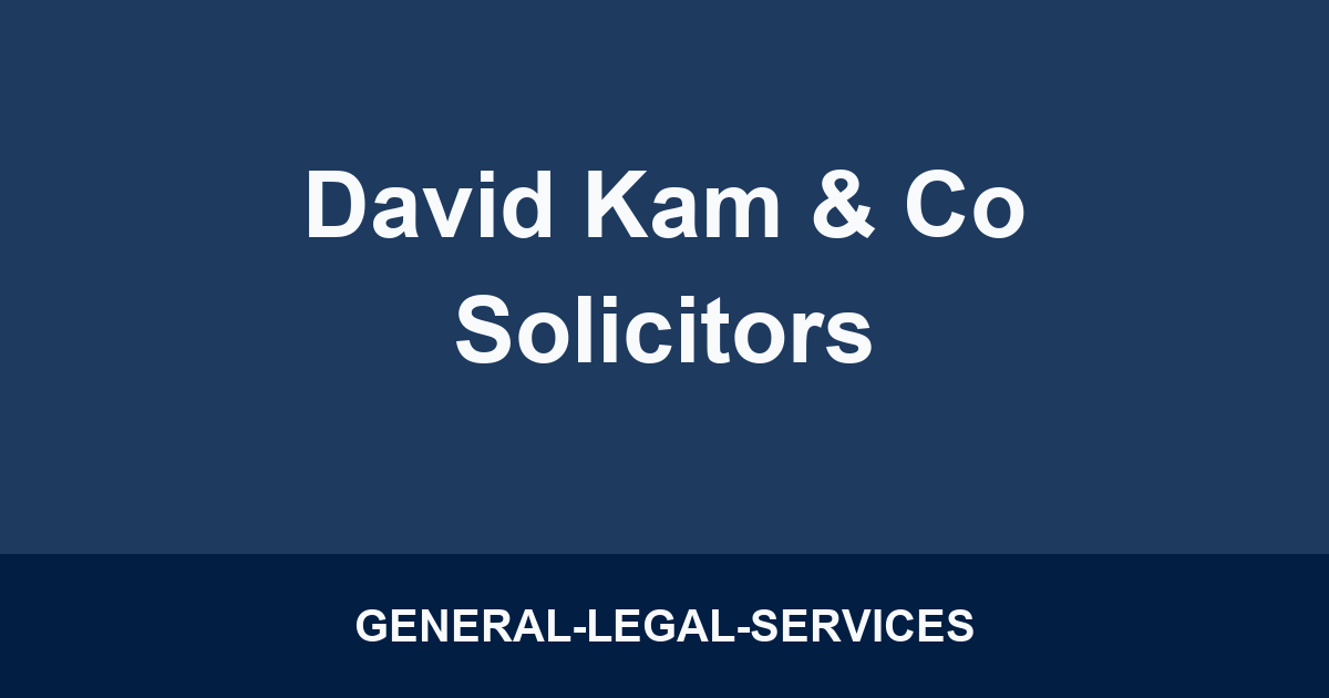 David Kam & Co Solicitors