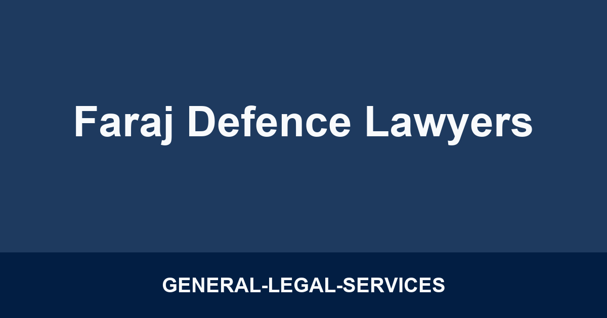 Faraj Defence Lawyers
