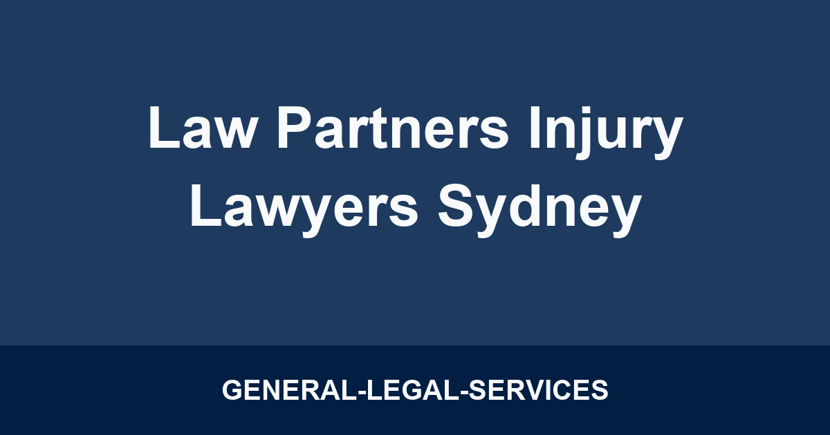 Law Partners Injury Lawyers Sydney