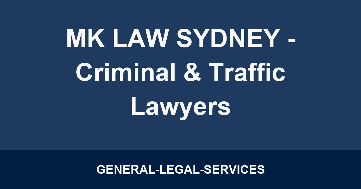 MK LAW SYDNEY - Criminal & Traffic Lawyers
