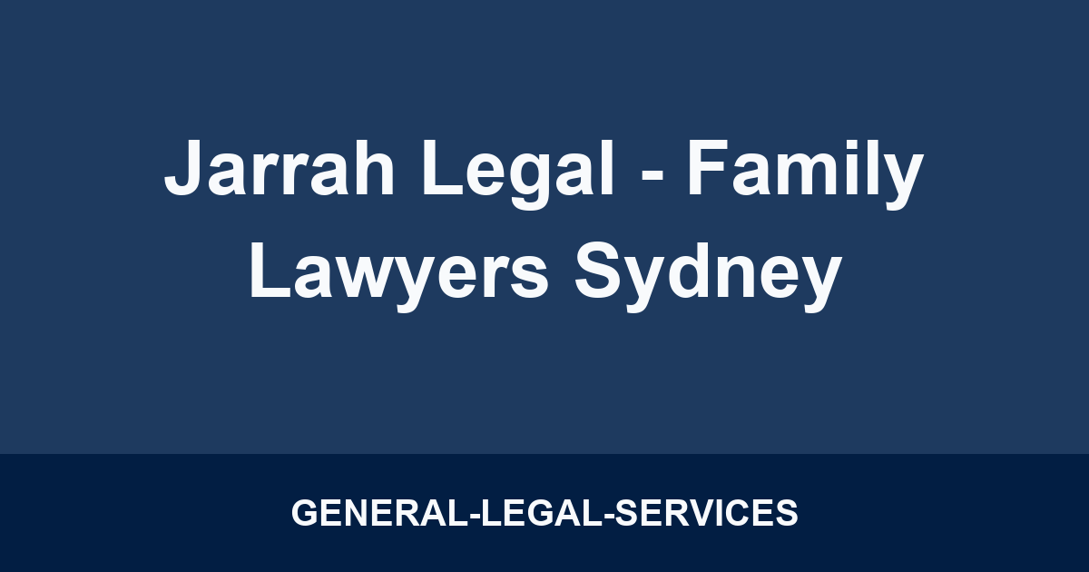 Jarrah Legal - Family Lawyers Sydney