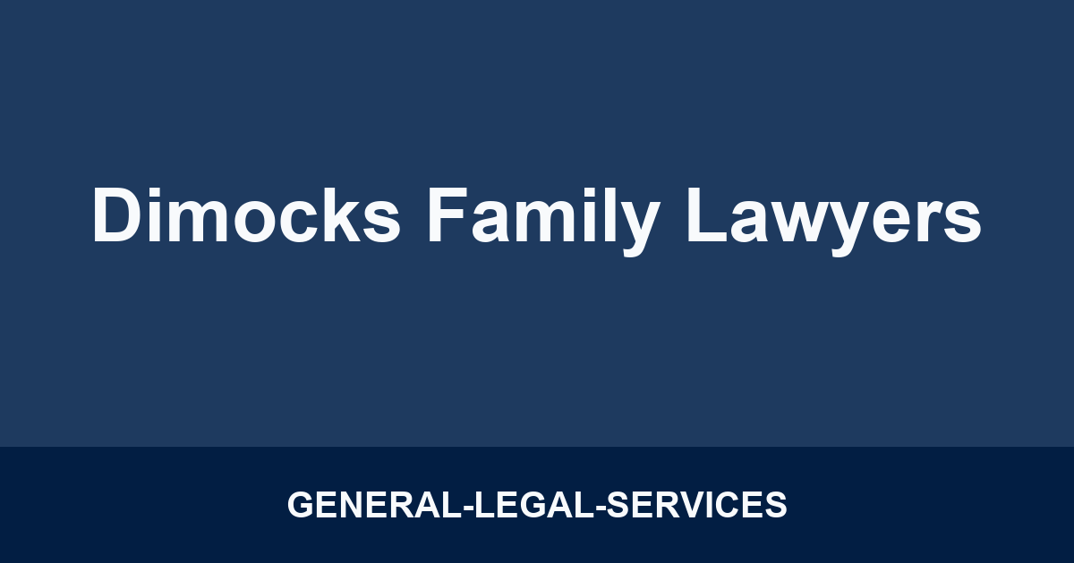 Dimocks Family Lawyers