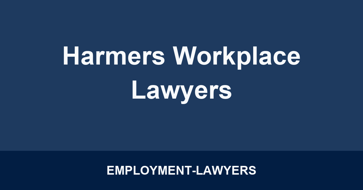 Harmers Workplace Lawyers