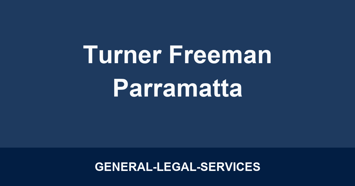 Turner Freeman Parramatta